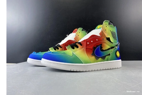 OG AIR JORDAN BALVIN’S MULTI-COLOR "J 1 J BALVIN" DC1786-125 DC1786-125 HIGH 0526